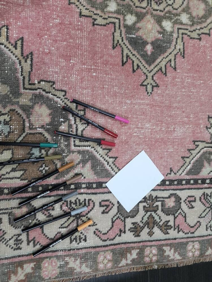 Pink Turkish Runner Rug 3' 3" x 11' 2" Hand-Knotted view 9