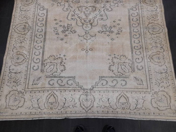 Rust Turkish Oushak Rug 6' 4" x 9' 4" Hand-Knotted view