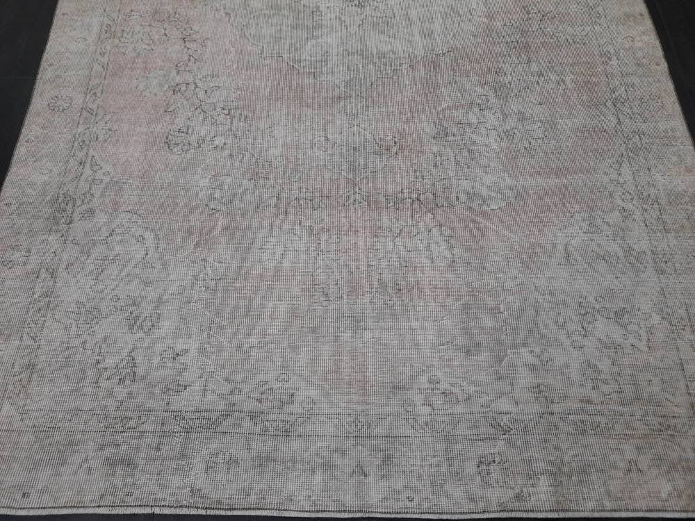 Pink Turkish Oushak Rug 6' 6" x 10' Hand-Knotted view 9