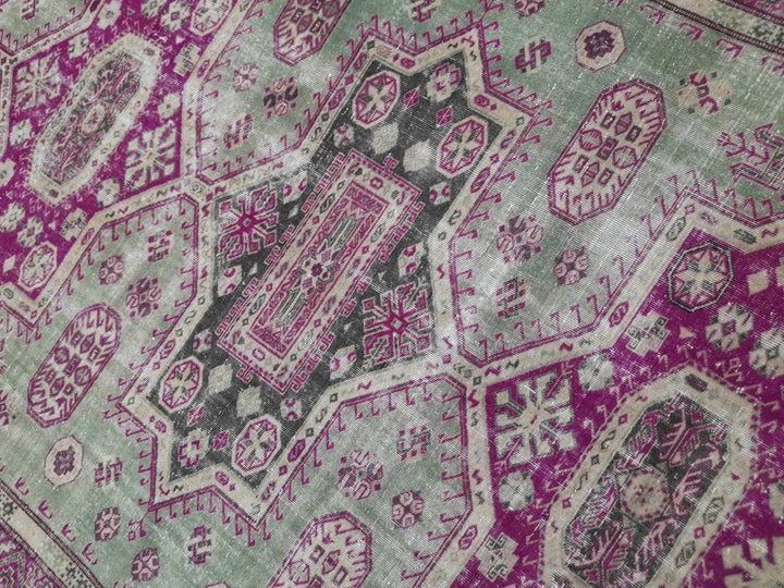 Muted Vintage Turkish Rug 7' 6" x 10' 5" - No. WR56860