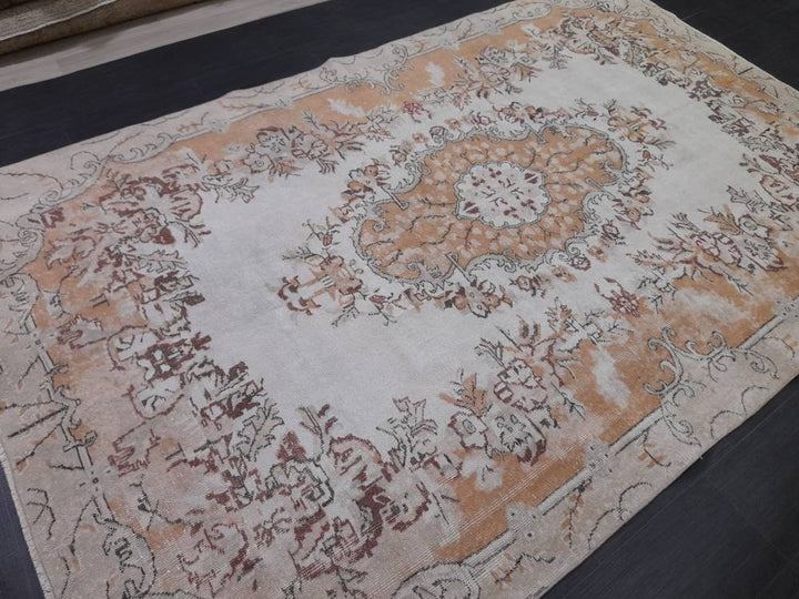 Rust Turkish Runner Rug 6' 5" x 10' 1" Hand-Knotted