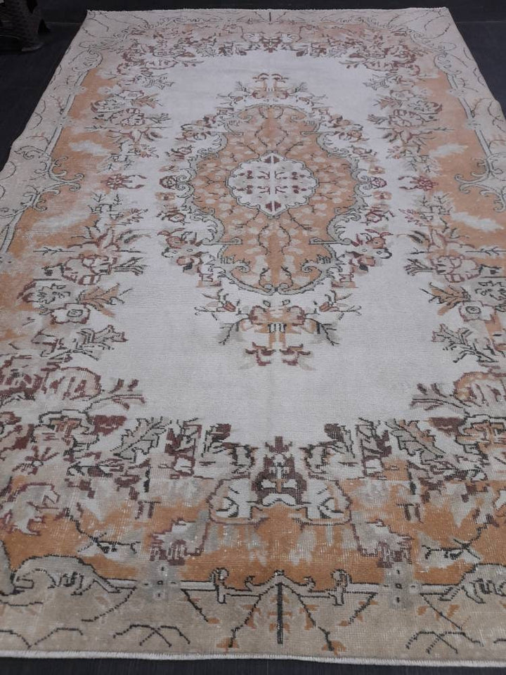 Rust Turkish Runner Rug 6' 5" x 10' 1" Hand-Knotted view 9