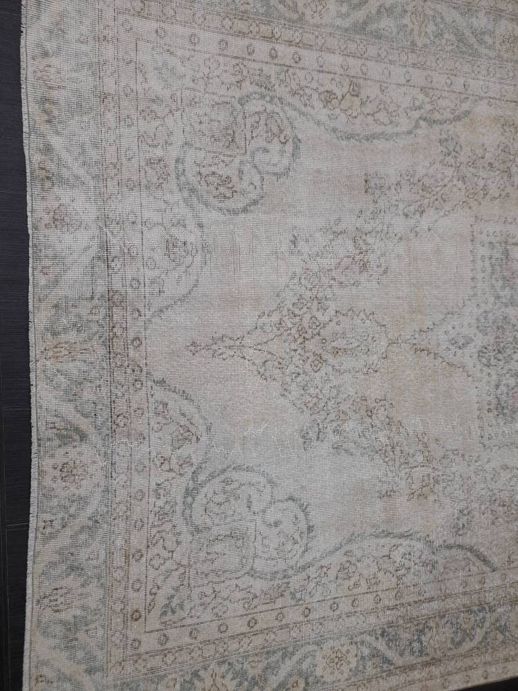 Blue Turkish Oushak Rug 7' x 9' 11" Hand-Knotted | No. WR67501