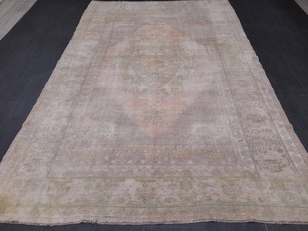 Blue Turkish Oushak Rug 5' 2" x 7' 9" Hand-Knotted | No. WR88739