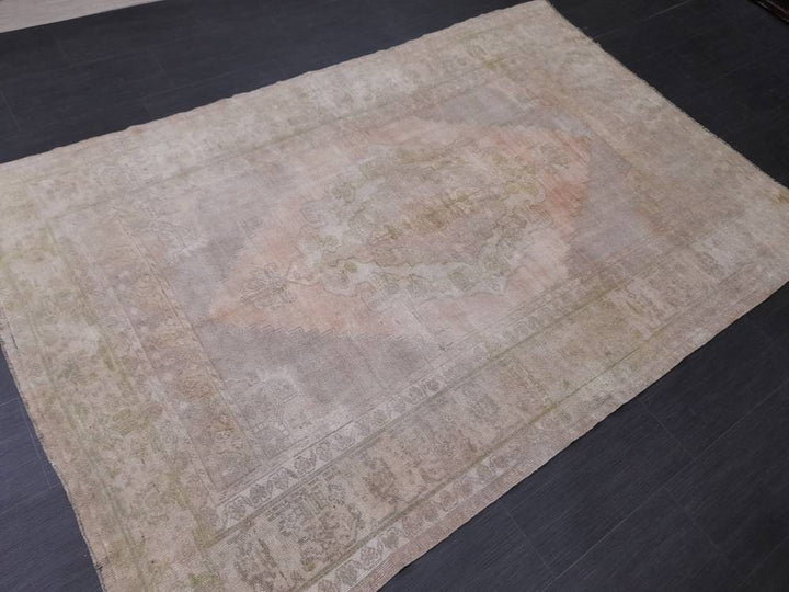 Blue Turkish Oushak Rug 5' 2" x 7' 9" Hand-Knotted | No. WR88739