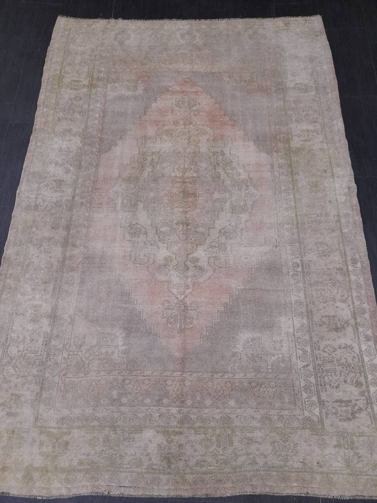 Blue Turkish Oushak Rug 5' 2" x 7' 9" Hand-Knotted | No. WR88739