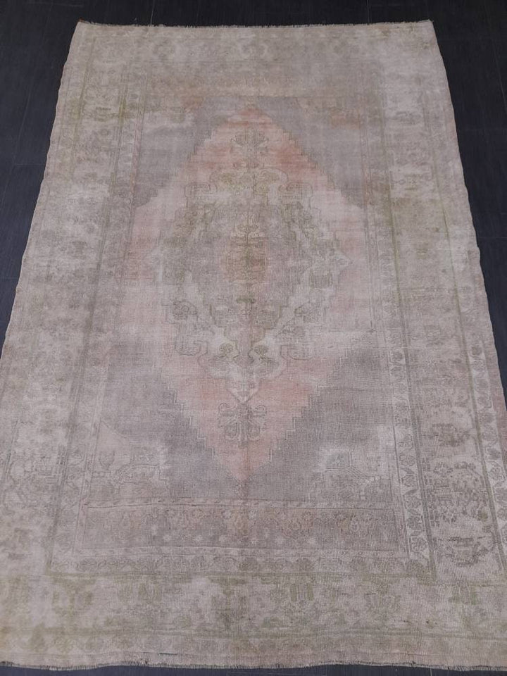 Blue Turkish Oushak Rug 5' 2" x 7' 9" Hand-Knotted | No. WR88739
