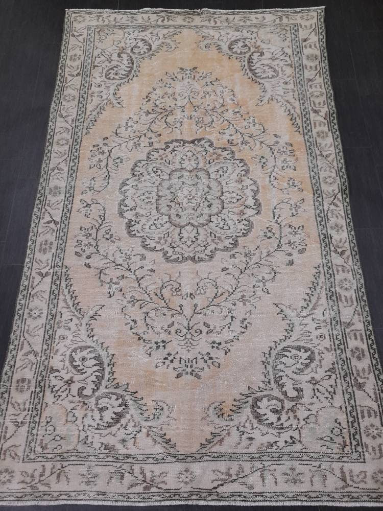 Rust Turkish Runner Rug 5' 5" x 9' 1" Hand-Knotted reverse