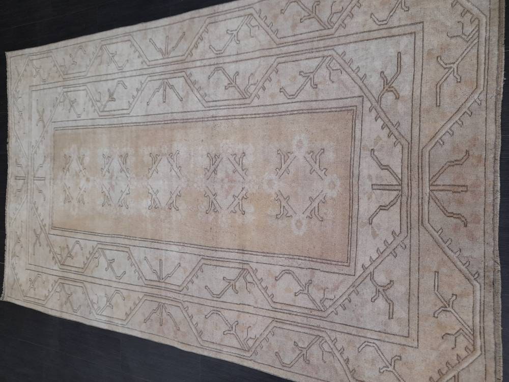Blue Turkish Oushak Rug 5' 2" x 8' 7" Hand-Knotted | No. WR77834