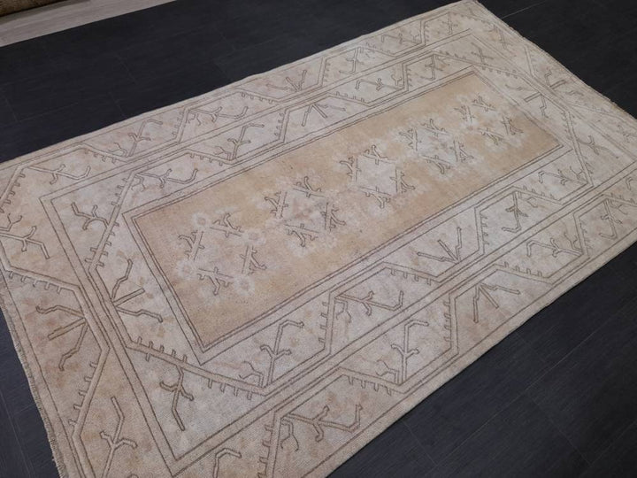Blue Turkish Oushak Rug 5' 2" x 8' 7" Hand-Knotted | No. WR77834