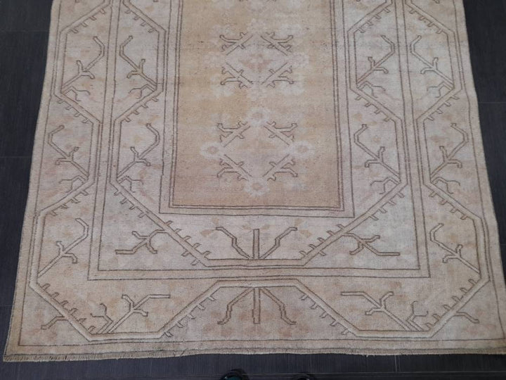 Blue Turkish Oushak Rug 5' 2" x 8' 7" Hand-Knotted | No. WR77834