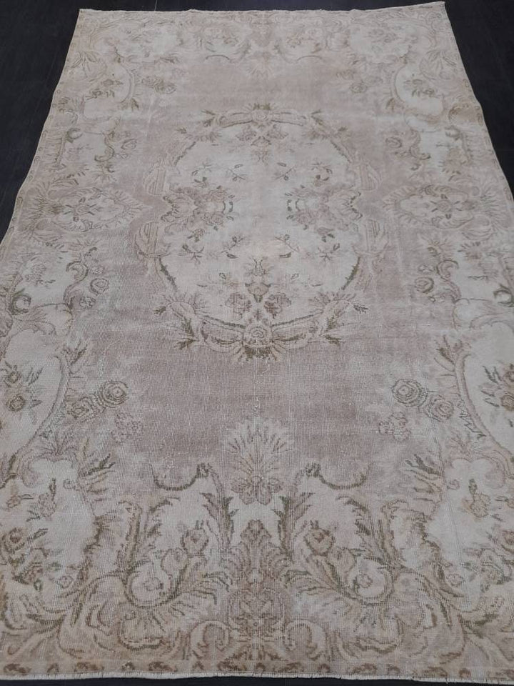 Muted Vintage Turkish Rug 6' 4" x 9' 10" - No. WR44297