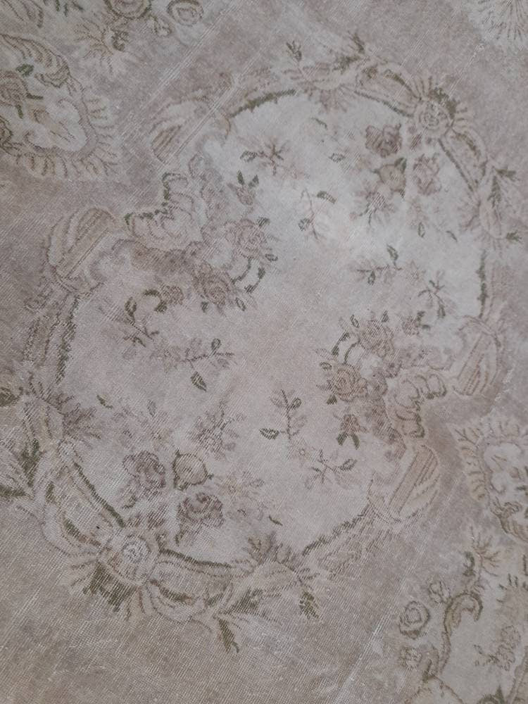 Muted Vintage Turkish Rug 6' 4" x 9' 10" - No. WR44297