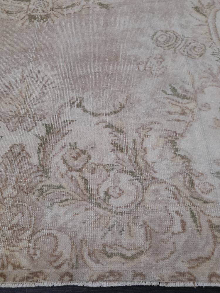 Muted Vintage Turkish Rug 6' 4" x 9' 10" - No. WR44297