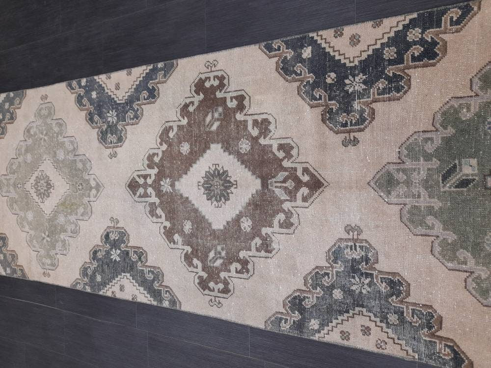 Muted Runner Rug 2' 11" x 12' 7" - No. WR71903