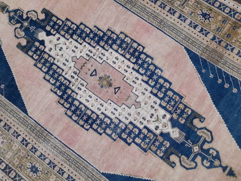 Pink Turkish Runner Rug 5' 10" x 10' 11" Hand-Knotted view 9