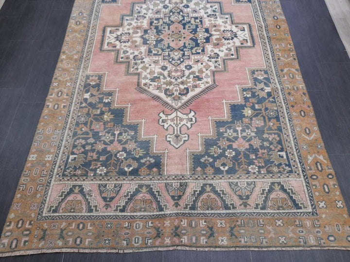 Blue Turkish Runner Rug 6' 1" x 11' 1" Hand-Knotted | No. WR49381