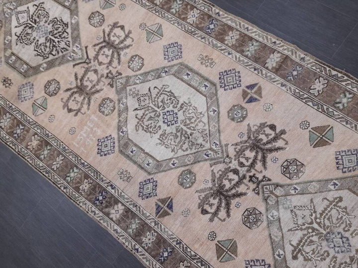 Turkish Vintage Rug 5' x 13' 4" Hand-Knotted view