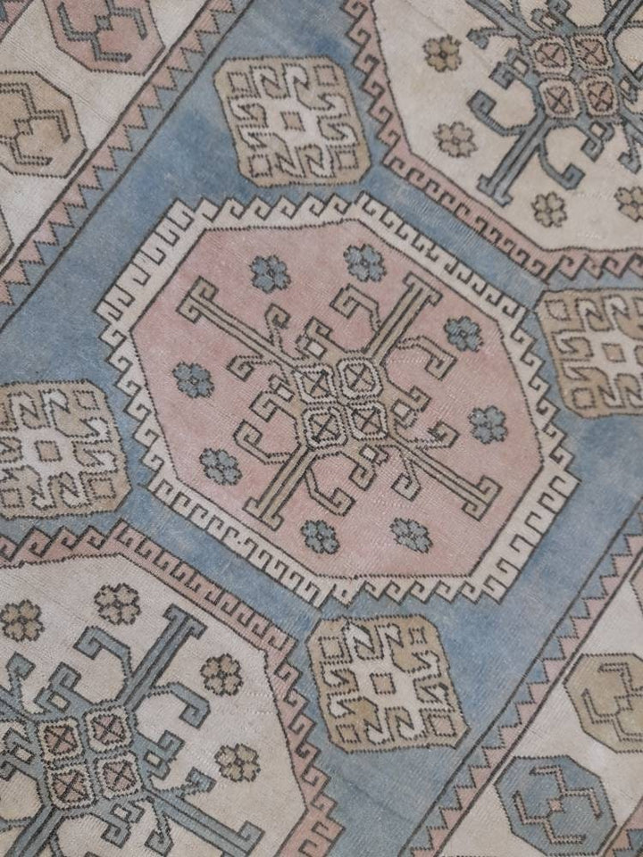 Blue Turkish Oushak Rug 5' 2" x 8' Hand-Knotted | No. WR84821