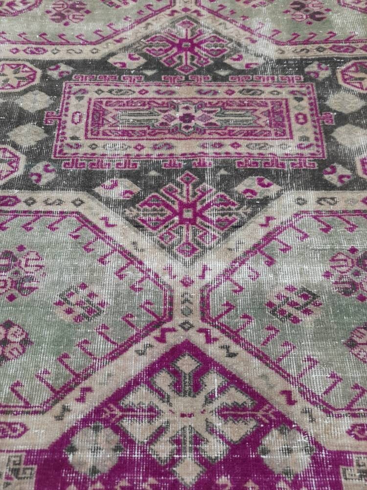 Muted Vintage Turkish Rug 7' 6" x 10' 5" - No. WR56860