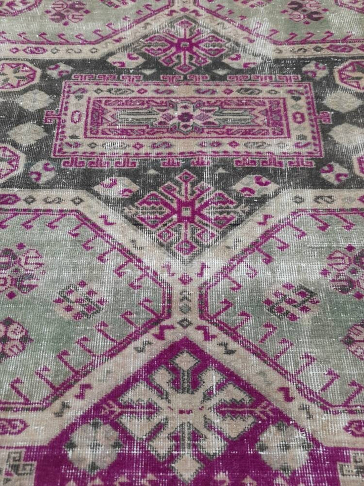 Muted Vintage Turkish Rug 7' 6" x 10' 5" - No. WR56860
