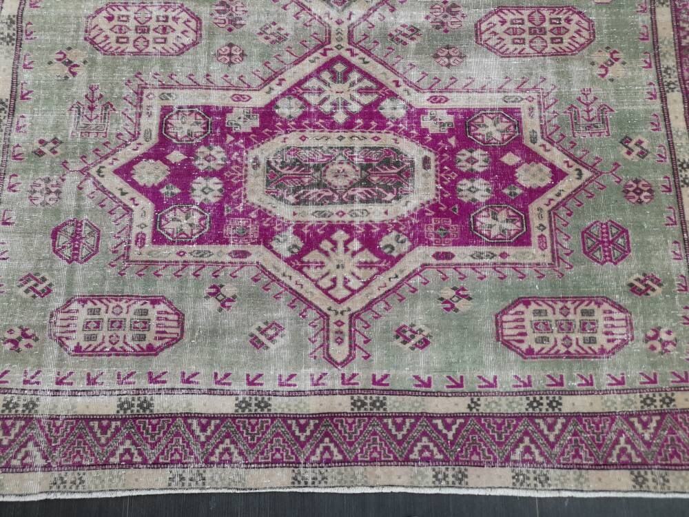 Muted Vintage Turkish Rug 7' 6" x 10' 5" - No. WR56860