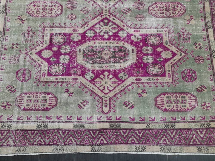 Muted Vintage Turkish Rug 7' 6" x 10' 5" - No. WR56860