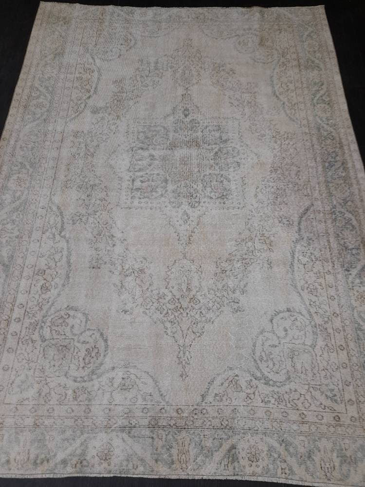 Blue Turkish Oushak Rug 7' x 9' 11" Hand-Knotted | No. WR67501