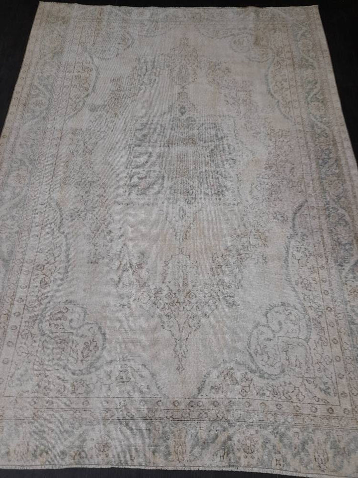 Blue Turkish Oushak Rug 7' x 9' 11" Hand-Knotted | No. WR67501
