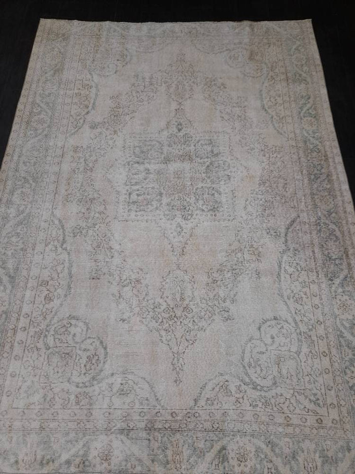 Blue Turkish Oushak Rug 7' x 9' 11" Hand-Knotted | No. WR67501