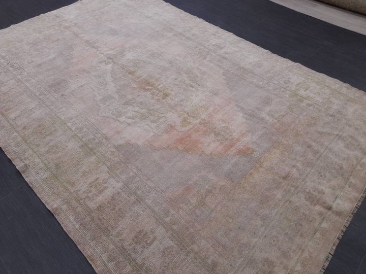 Blue Turkish Oushak Rug 5' 2" x 7' 9" Hand-Knotted | No. WR88739