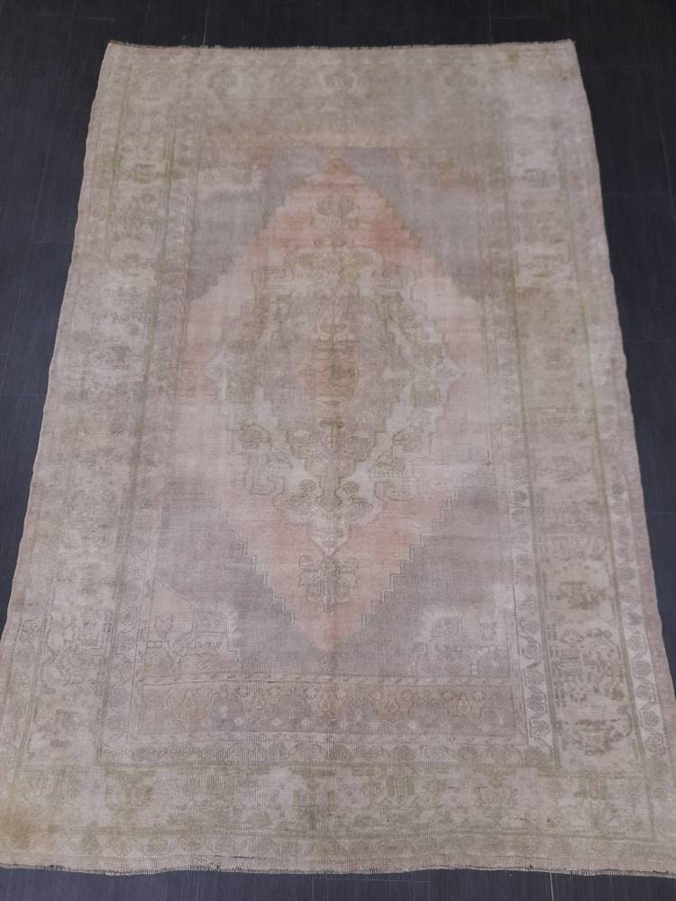 Blue Turkish Oushak Rug 5' 2" x 7' 9" Hand-Knotted | No. WR88739
