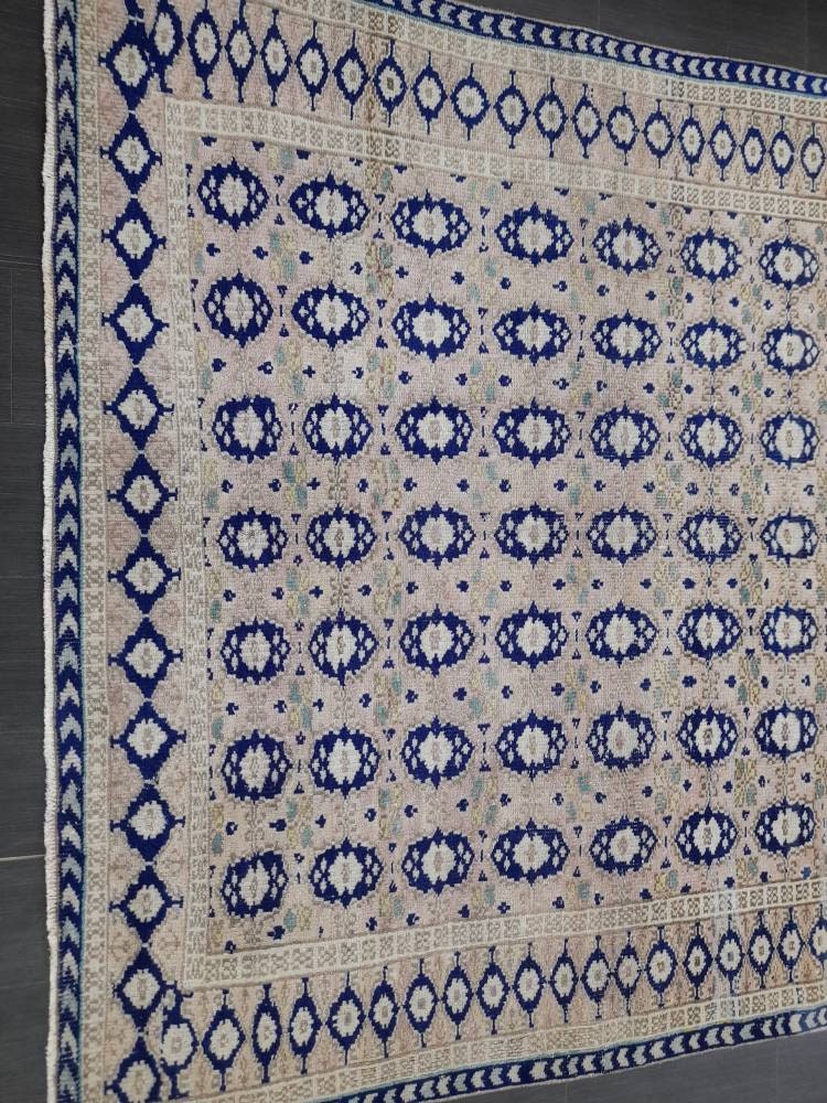 Navy Vintage Turkish Rug 6' 10" x 10' - No. WR63252