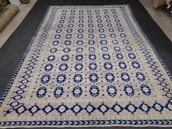Navy Vintage Turkish Rug 6' 10" x 10' - No. WR63252