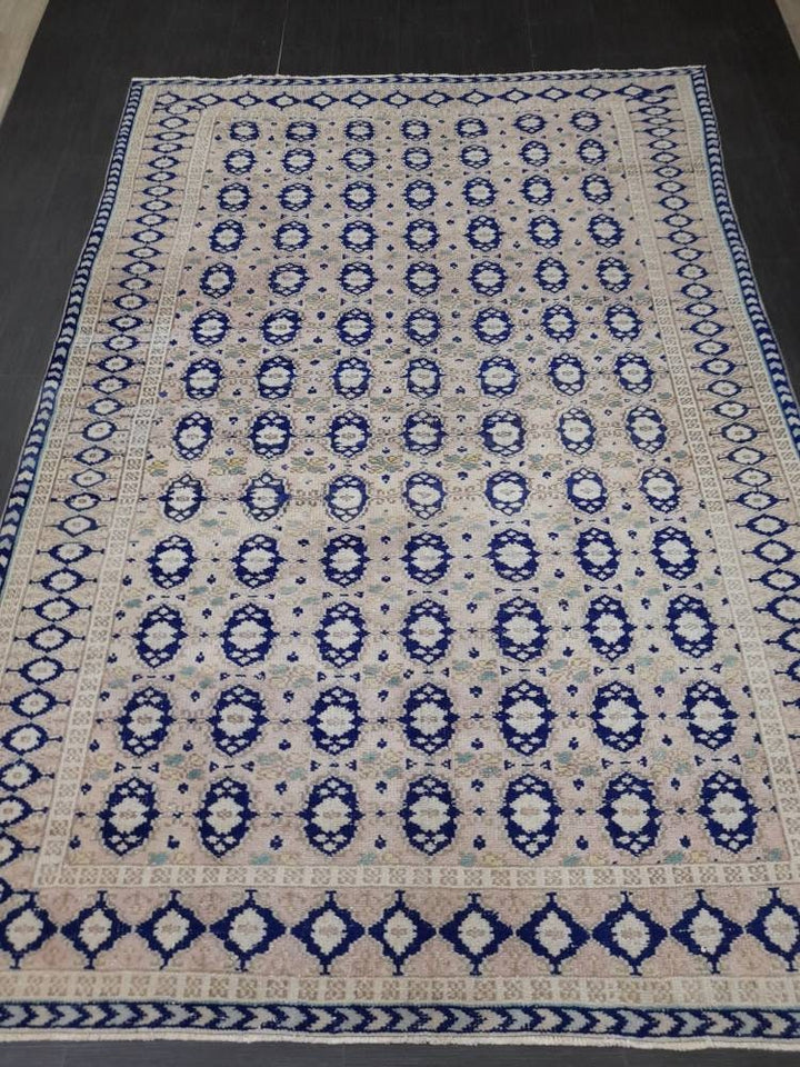 Navy Vintage Turkish Rug 6' 10" x 10' - No. WR63252