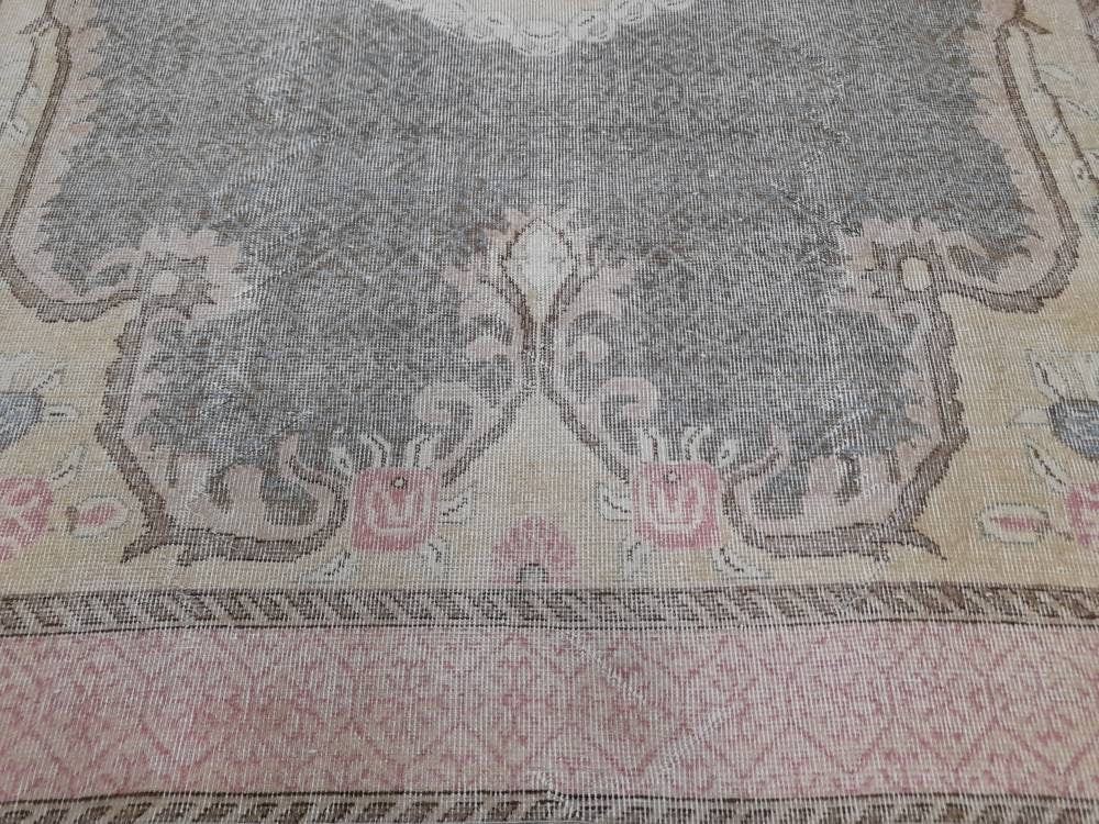 Blue Turkish Oushak Rug 6' 7" x 10' 5" Hand-Knotted | No. WR20163