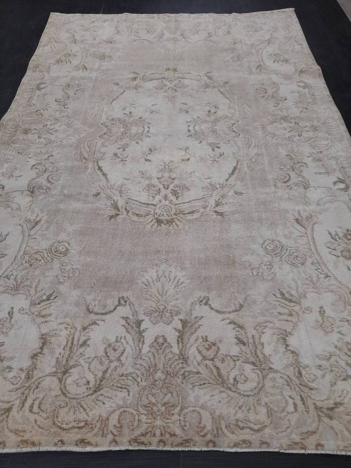 Muted Vintage Turkish Rug 6' 4" x 9' 10" - No. WR44297