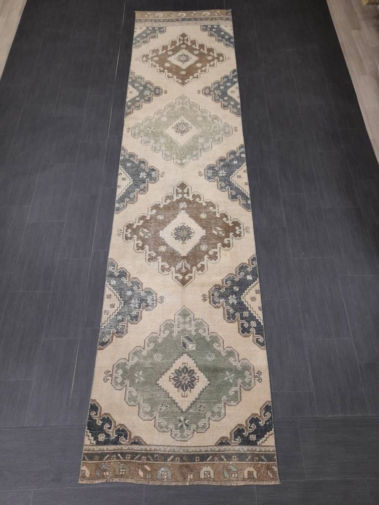 Muted Runner Rug 2' 11" x 12' 7" - No. WR71903