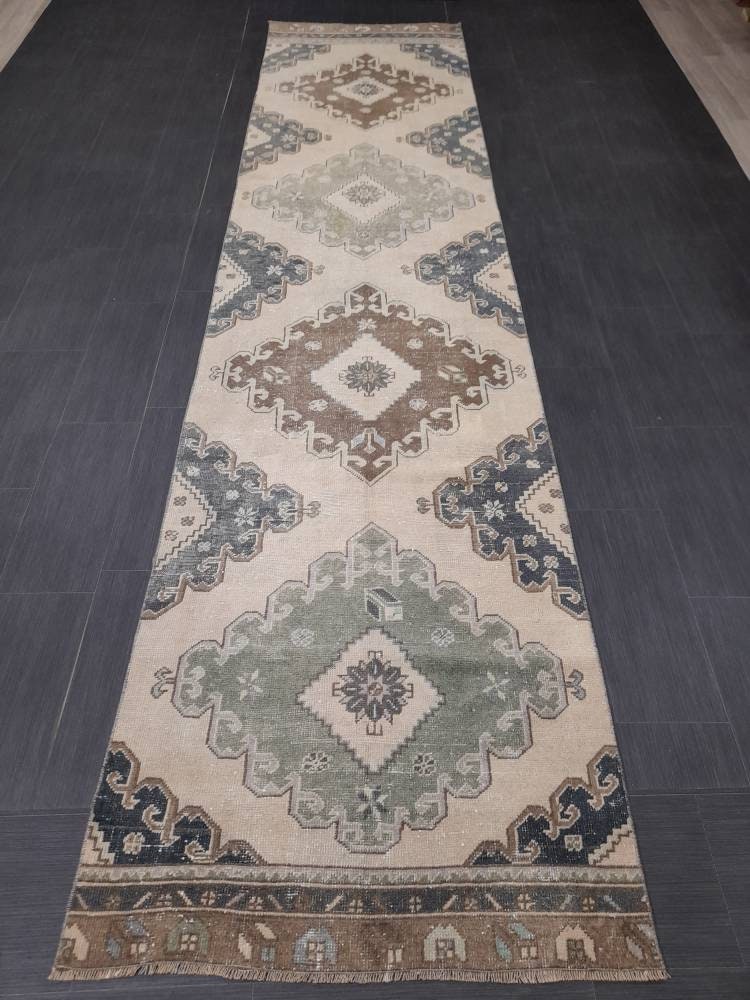 Muted Runner Rug 2' 11" x 12' 7" - No. WR71903