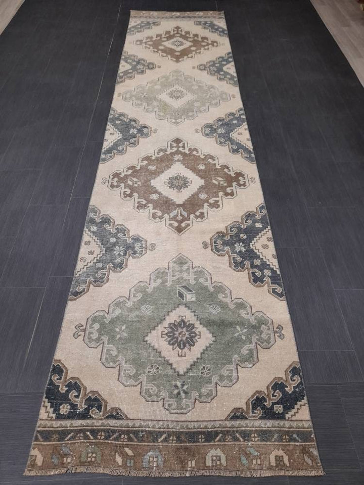 Muted Runner Rug 2' 11" x 12' 7" - No. WR71903