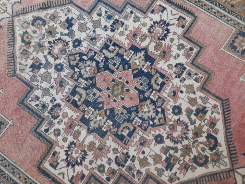 Blue Turkish Runner Rug 6' 1" x 11' 1" Hand-Knotted | No. WR49381