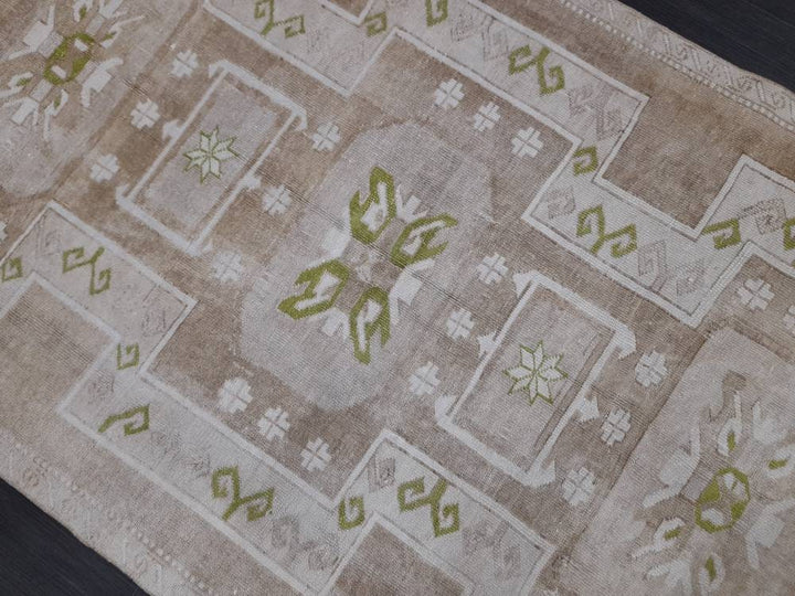 Beige Turkish Oushak Rug 4' 6" x 9' Hand-Knotted view