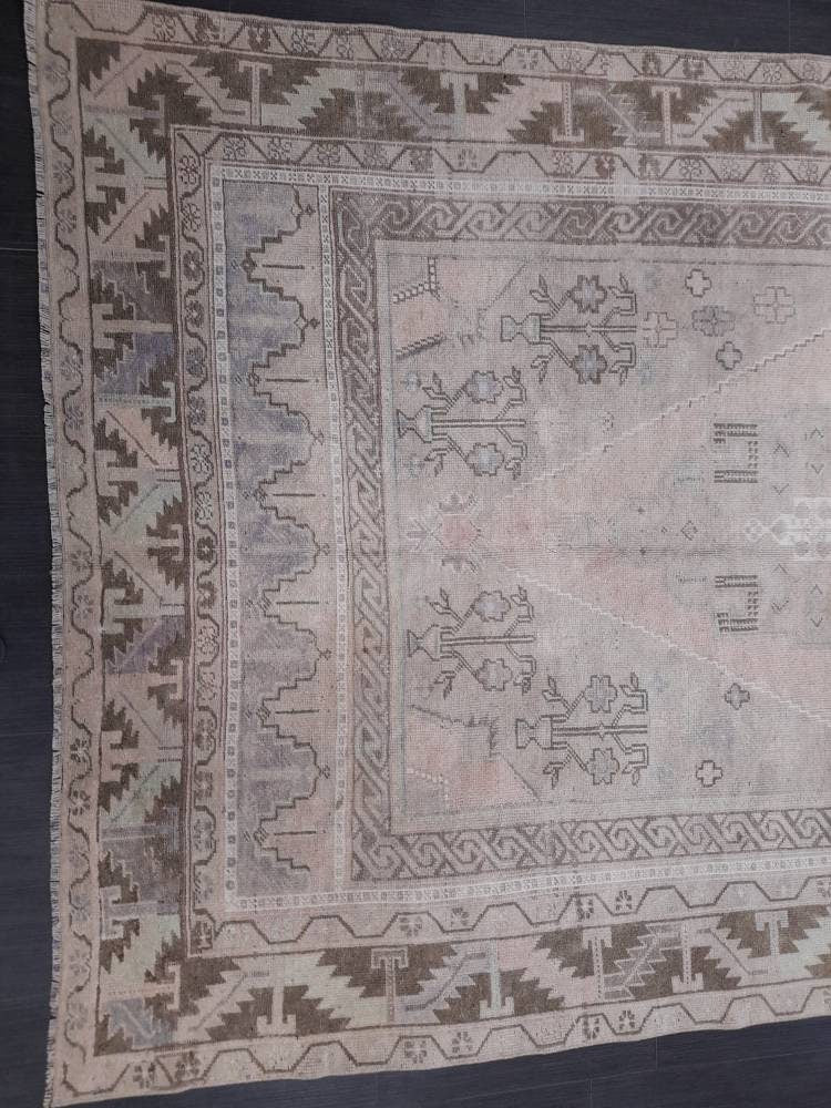 Beige Turkish Runner Rug 5' 8" x 11' 4" Hand-Knotted view 9