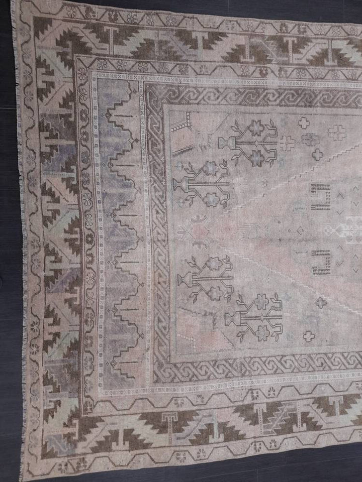 Beige Turkish Runner Rug 5' 8" x 11' 4" Hand-Knotted view 9