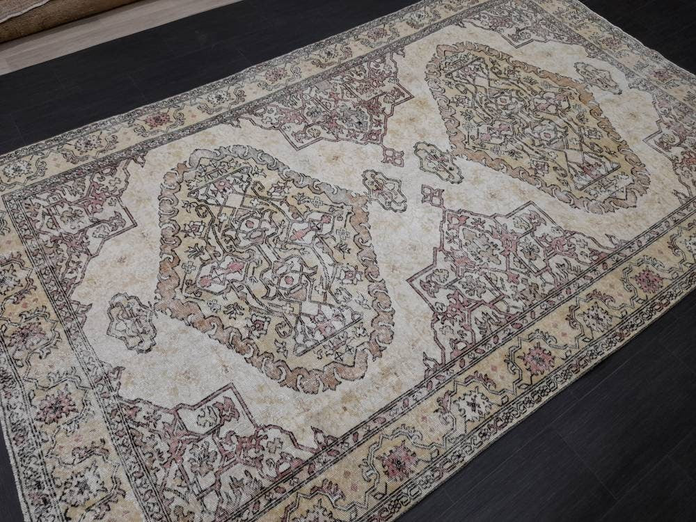 Rust Turkish Runner Rug 6' 2" x 10' Hand-Knotted reverse