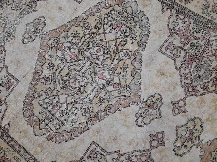 Rust Turkish Runner Rug 6' 2" x 10' Hand-Knotted pattern