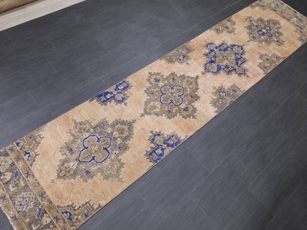Turkish Runner Rug 2' 7" x 11' 7" Hand-Knotted view