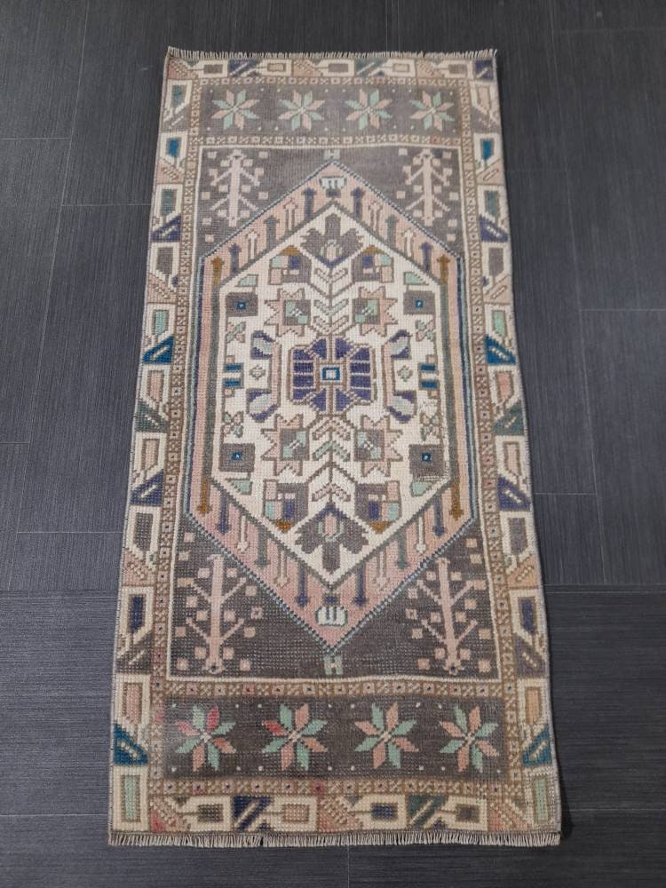 Rust Turkish Oushak Rug 1' 9" x 3' 9" Hand-Knotted view