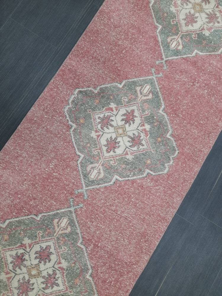 Beige Turkish Runner Rug 2' 8" x 10' 9" Hand-Knotted | No. WR82539