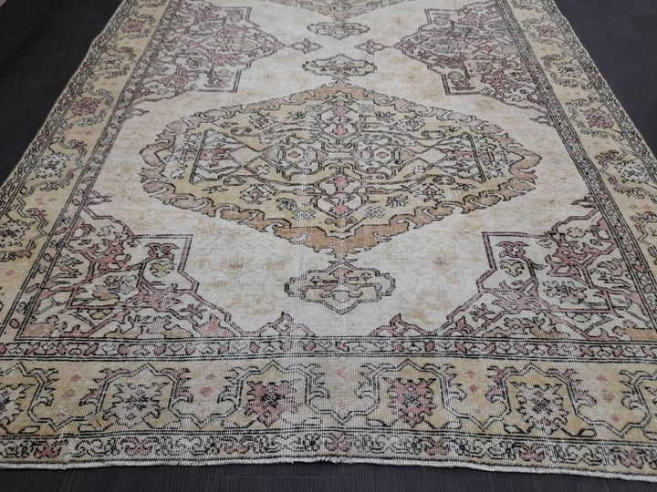 Rust Turkish Runner Rug 6' 2" x 10' Hand-Knotted field